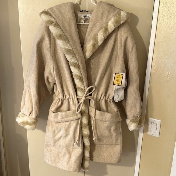 NWT Vintage 90’s Maggie Lawrence Wool Blend Coat - Picture 1 of 7